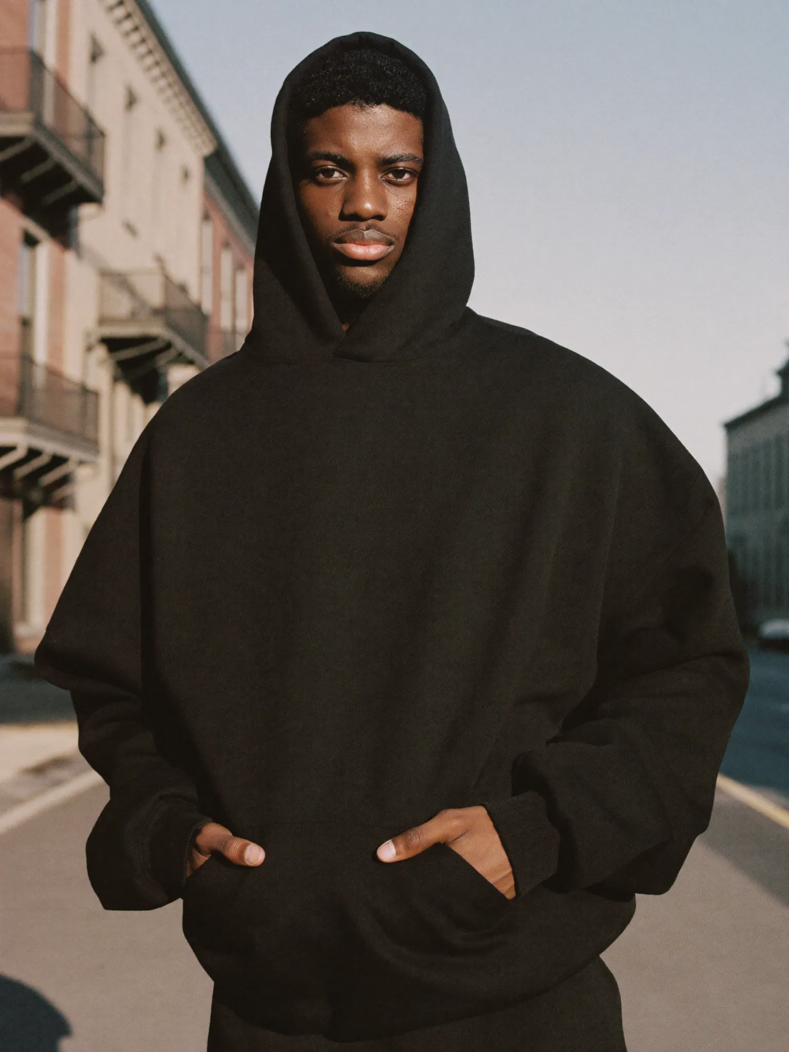 The hoodie, in black