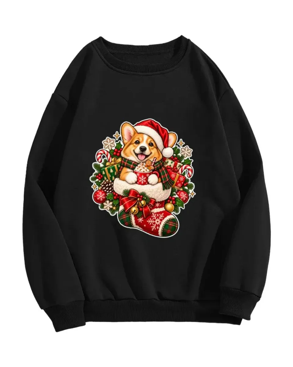Corgi Stocking Crewneck