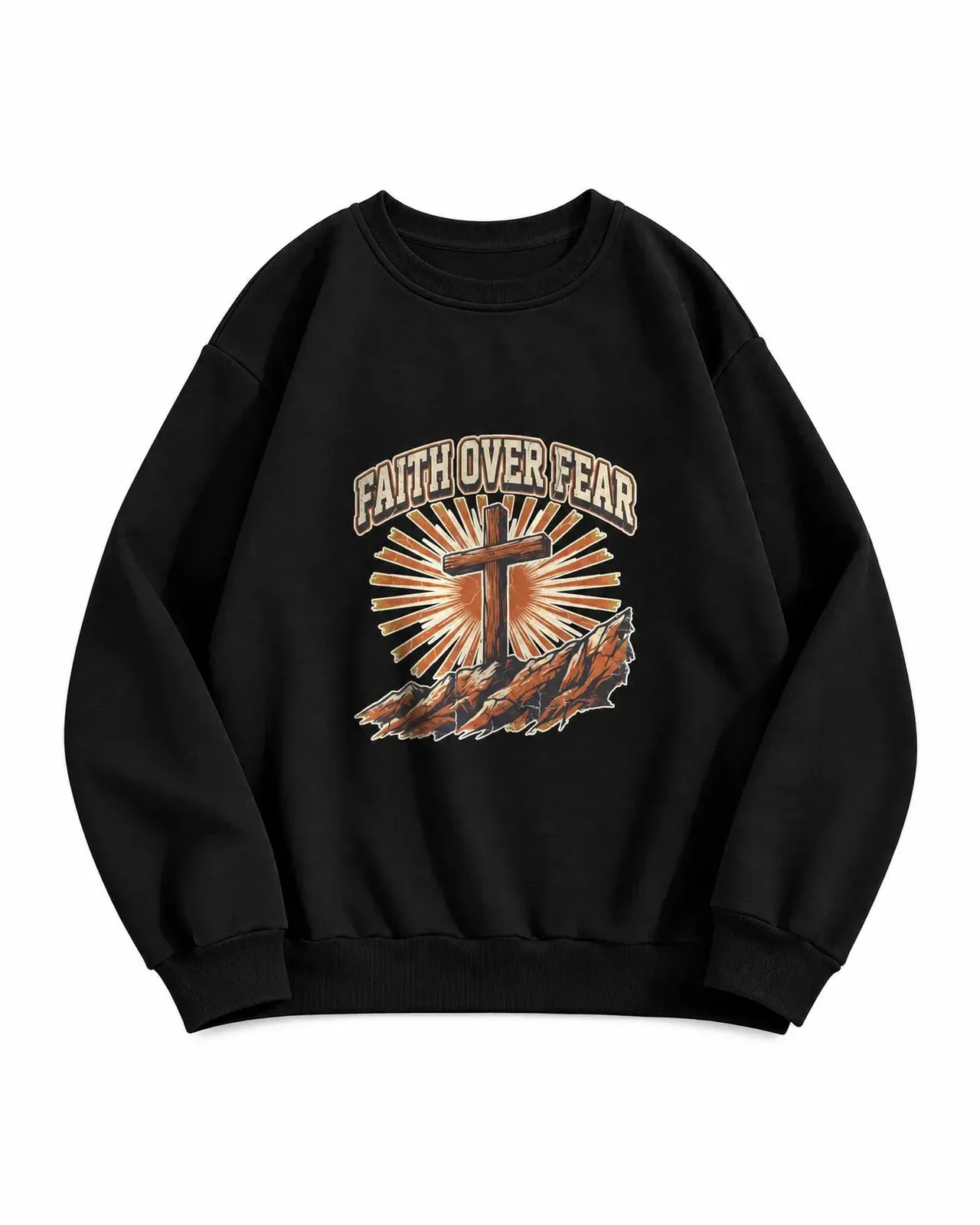 Faith Over Fear Sunrise Crewneck