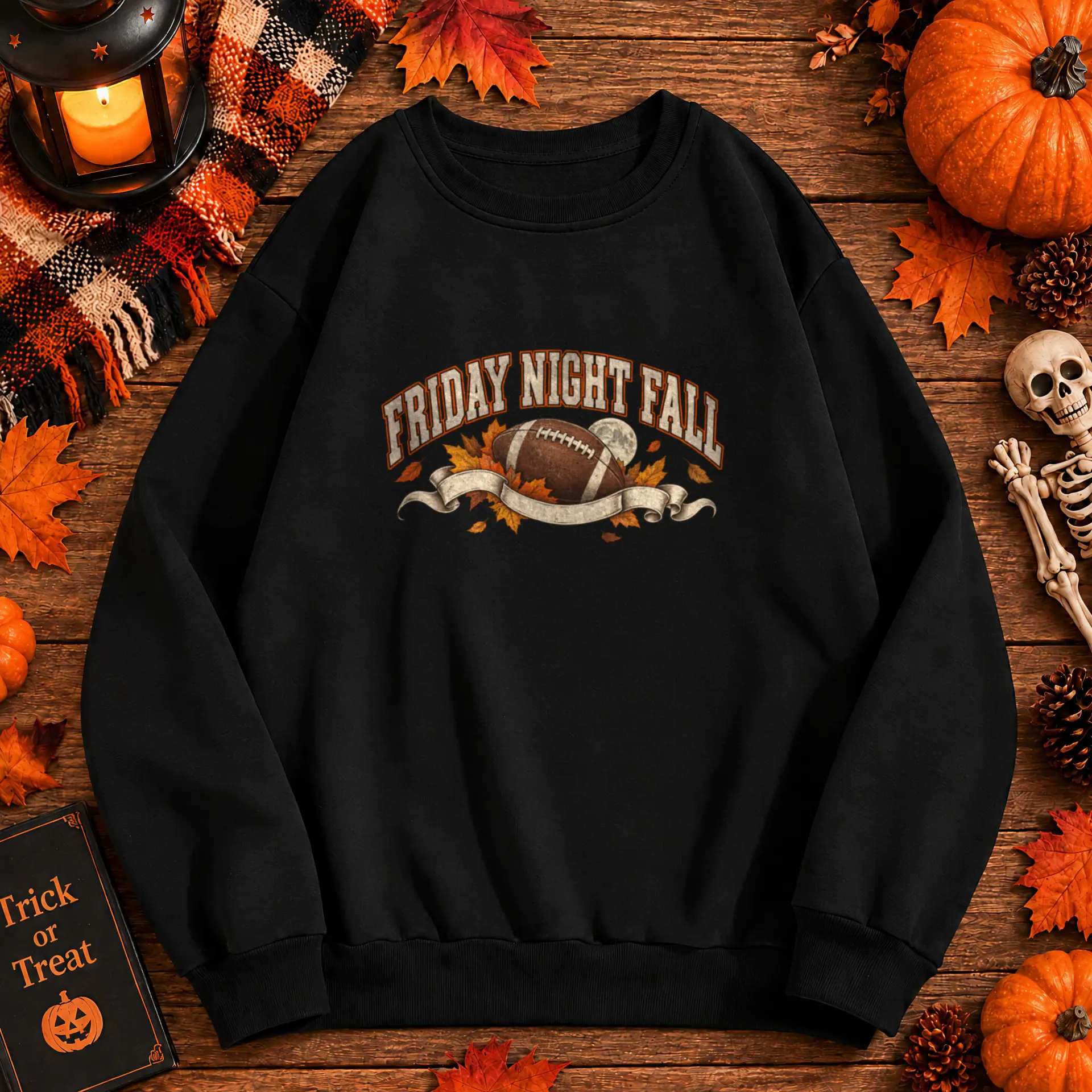 Friday Night Fall Crewneck in black — view 1