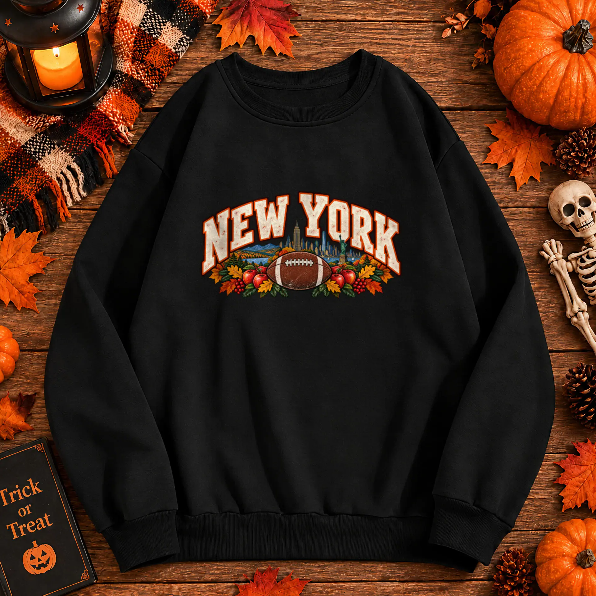 New York Game Day Crewneck in black — view 3