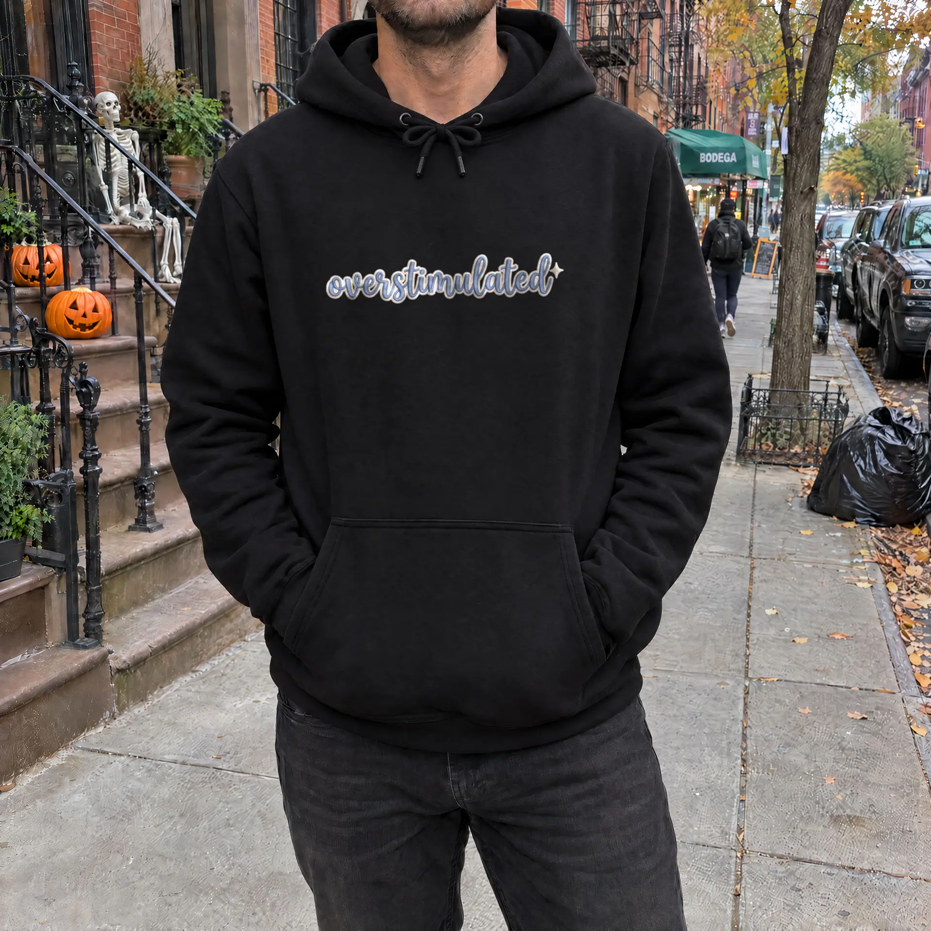 Overstimulated Hoodie in black — view 3