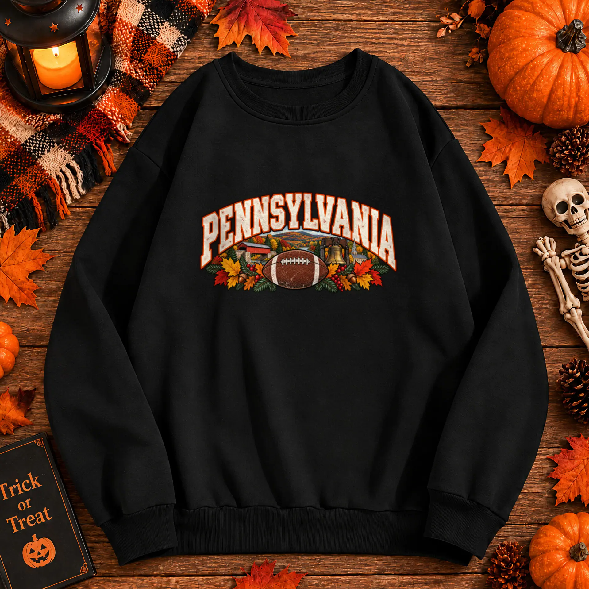 Pennsylvania Game Day Crewneck in black — view 1