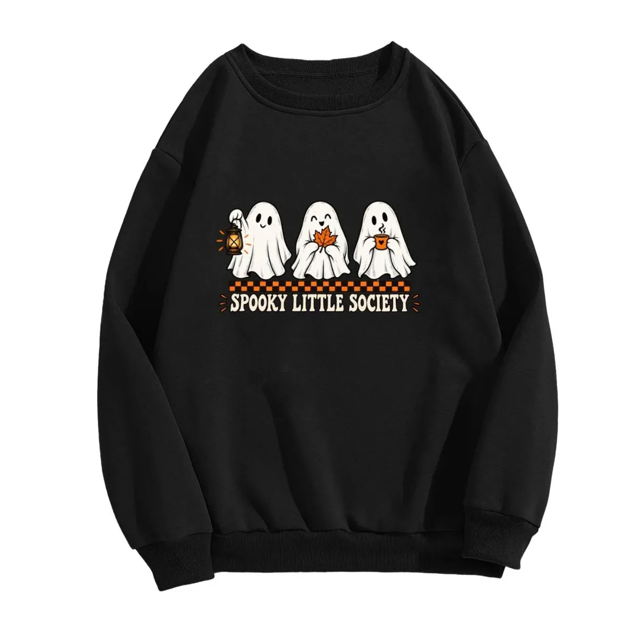 Spooky Little Society Crewneck in black — view 4