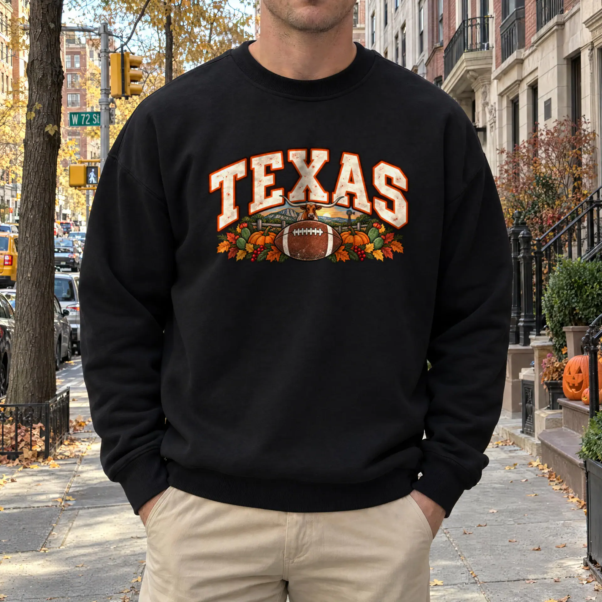 Texas Game Day Crewneck in black — view 3